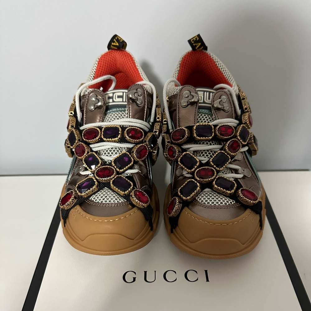 Gucci Metallic Flashtrek sneakers